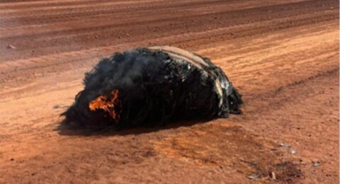 Suspected Space Debris Re-Entry - Newman